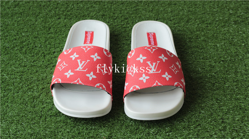 LVS Supemre Slipper White Red